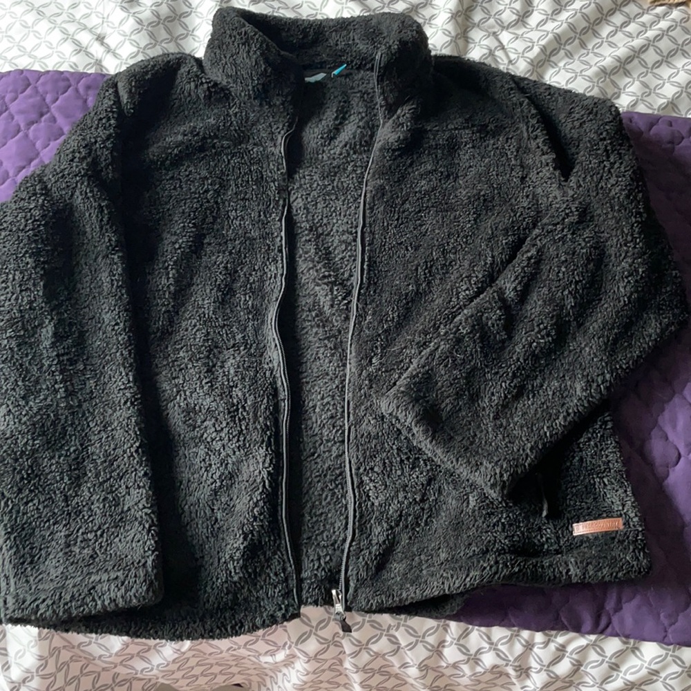 XXL Free Country Black Sweater Jacket